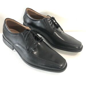 Clark’s Collection Tilden Walk Men's Black Leather Oxford Classic Lace Shoes